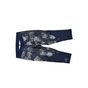 Adidas Tech Fit Women's Size M Legging Capri Pants Blue Polyester Pull On Flora